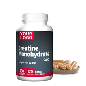 Capsula per la costruzione muscolare con Logo personalizzato integratore alimentare sportivo Capsule di creatina monoidrato