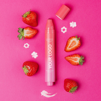 Crème Contour des Yeux Anti-Âge Végane à la Fraise Effet Tenseur Immédiat pour Cernes et Poches – Marque Blanche