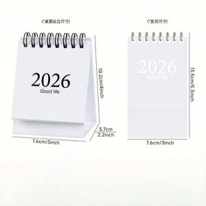 Calendrier mural personnalisé 2025-2026 en gros, agenda annuel avec photo, planificateur de vacances pour l'école, le bureau, cadeaux promotionnels - Product Image 2