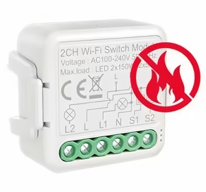 Módulo de interruptor WiFi inteligente SLS 2 Gang Tuya, módulo de relé de cable N + L con interruptores de Control remoto de capacidad 10A para sistema de hogar inteligente - Product Image 6