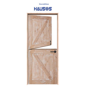 Exterior tradicional caballo dividido puertas estables para la venta entrada Bahía barata bahía de madera maciza exterior granero puerta holandesa con manija - Product Image 2