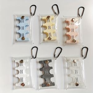 Japanese PVC Coin Holder Coin Purse Portable <b>Small</b> <b>Wallet</b> Anti-Loss Clip Coin Organizer Travel Transparent Card Holder - Product Image 2