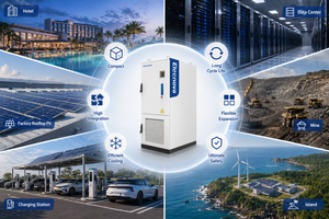 125kW 261kWh All-in-one Liquid-cooled Cabinet LFP 314Ah Commercial Energy Storage System for EV Charging Station ECO-E261LP-2A t - Product Image 4