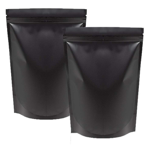 Frosted Matte Black Tea Stand Up Aluminum Foil Zipper Zip Lock Pouch Package Bags For Doypack Mylar Storage Zip Lock Food