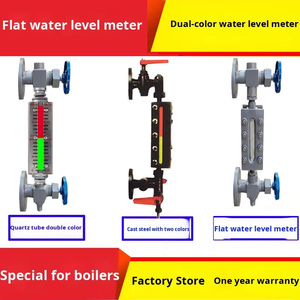 مقياس مستوى الماء للغلاية بتصميم مسطح ثنائي اللون B49X-2.5 مع أنبوب ضوئي ولوحة زجاجية عاكسة للبخار - Product Image 3