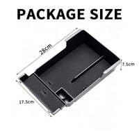 Boîte de rangement portable en ABS pour accoudoir central de voiture, pour modèles 2020-2025