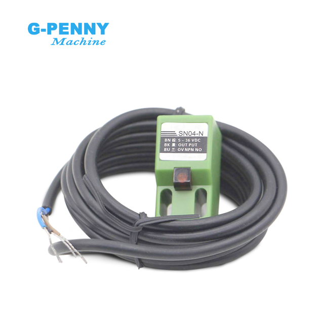 Proximity Switch SN04-N 4mm Approach Sensor NPN 3 Wire NO 5-36V DC Inductive Limited Switch for Milling Machine Angular Column
