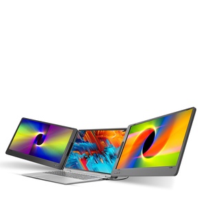 15.6 inch FHD Màn hình kép mở rộng <span class=keywords><strong>LCD</strong></span> 1080P Màn hình xách tay có thể gập lại máy tính xách tay thông minh chơi game ba màn hình hiển thị màn hình máy tính - Product Image 2