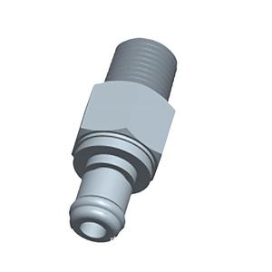 Conector macho roscado serie M 1/8-1/4 NPT de plástico POM para agua, aire, agua salada, conexión de rosca externa. - Product Image 5