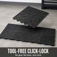 Vente directe usine : Dalles de sol de garage en PP de 2 cm d'épaisseur, emboîtables, modulaires, en plastique, pour lavage automobile et usage industriel.