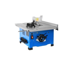 Scie à table compacte LUXTER Rocker de 8 pouces, coupe à 45 degrés, alimentation 220V, lame de scie à bois 80 dents, usage domestique