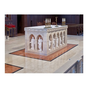 Mesa <span class=keywords><strong>de</strong></span> mármol blanco para Iglesia - Product Image 1