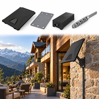 Kit d'installation Starlink avec étui de protection, support à ventouse, sangle coupe-vent, organisateur de câbles pour la maison, le camping-car, le camping et les voyages