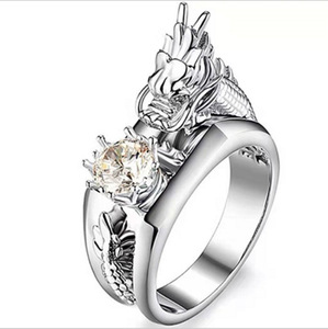 Anello a Tre Toni con Drago per Uomo, Gioiello Creativo e alla Moda - Product Image 6
