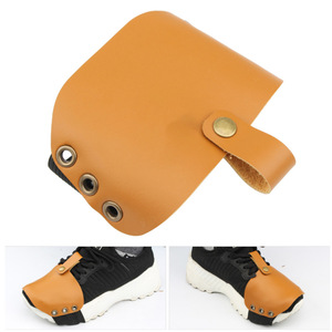 Motorcycle wear-resistant and non-slip shift cover, PU leather shift lever <b>pad</b>, gear shift shoe cover, riding shoe cover, - Product Image 1