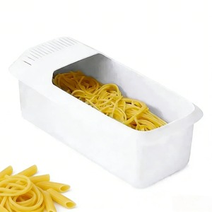 Caja de Plástico Reutilizable para Pasta, Vaporera de Verduras para Microondas, Cocción de Fideos y Pasta con Colador, Accesorios de Cocina - Product Image 1