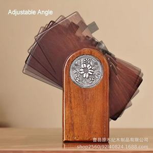 Wooden Lipstick Storage Rack 6 Layer Rotating <b>Desktop</b> Organizer For Makeup Cosmetics Eyeshadow Storage - Product Image 3