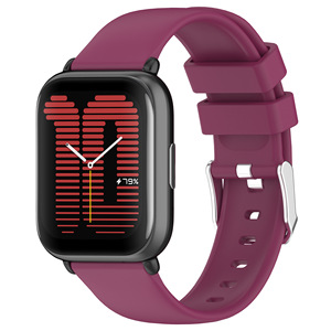 Correa de reloj de silicona suave y sólida de 20 mm para Amazfit Active / <span class=keywords><strong>GTS4</strong></span> <span class=keywords><strong>Mini</strong></span> - Product Image 1