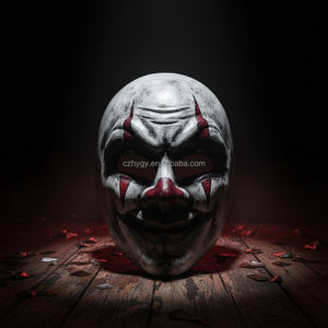 Horreur Effrayant Style Fou Halloween Tueur Joker Masque Cosplay Burning Man Party Thème Costume Décoration - Product Image 6