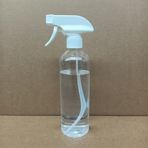 Bouteille pulvérisateur manuelle en PET blanc de 500 ml (16 oz) pour nettoyage automobile, réutilisable, à gâchette, brume fine, emballage en gros - Product Image 1