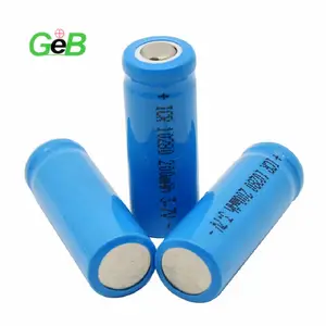 GEB 리튬 배터리 10280 3AAA 3.6V 200mAh ICR10280 소형 원통형 배터리 스마트 충전기 충전식 리튬 이온 배터리 3.7V