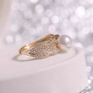 อุปกรณ์ทำเครื่องประดับมุก DIY 10724 แหวนเงินแท้ S925 พร้อมฐานสำหรับใส่ลูกปัดกลมขนาด 11-13 มม. อะไหล่และอุปกรณ์ทำเครื่องประดับเงินแฟชั่น - Product Image 3