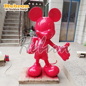 Escultura de Ratón Personalizada de Estilo <span class=keywords><strong>Pop</strong></span> Art, Estatua de <span class=keywords><strong>Mickey</strong></span> en Fibra de Vidrio, Escultura de Resina para Jardín con Diseño de Dibujos Animados - Product Image 2