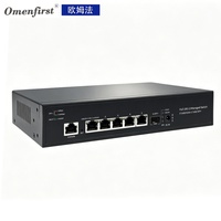 Switch réseau L3 géré 5 ports 10G RJ45 avec 1 port SFP+ Uplink 10G, capacité 256 Gbit/s, switch réseau complet 10 Gbit/s pour WiFi 7 et NAS Studio