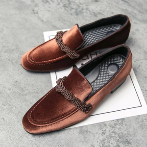 Chaussures Oxford rétro en cuir véritable brillant de première qualité en cuir de vachette toutes saisons décontractées pour affaires - Product Image 2