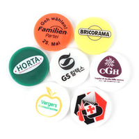 Jetons ronds en plastique avec logo en relief personnalisé