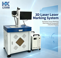 Machine de marquage laser 3D à fibre industrielle Huike avec tête de scan 3D Felltek, configuration CNC à portique haute précision et refroidissement par air