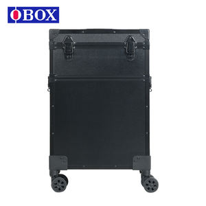 Valise cosmétique éclairée personnalisée OBOX avec panneau de séparation amovible Roues universelles lisses Motif personnalisé <span class=keywords><strong>Sac</strong></span> messager unisexe - Product Image 3