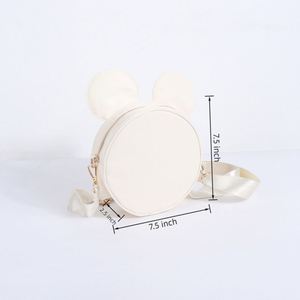 Adjustable <b>Shoulder</b> <b>Strap</b> Custom Print Pattern Women's Nylon Crossbody Bag Mouse Head Design Magic Kingdom Theme Waterproof - Product Image 6