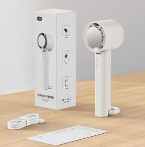 พัดลมมือถือพับได้ไร้ใบพัดแบบพกพา ขายดี สำหรับการเดินทางกลางแจ้ง รับผลิตตามสั่ง ขายส่ง พัดลมมินิแบบชาร์จไฟได้ผ่าน USB - Product Image 3