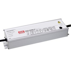 Convertisseur AC-DC à courant constant monocanal Mean Well HLG-240H-C 240W 2100mA pour LED - Product Image 1