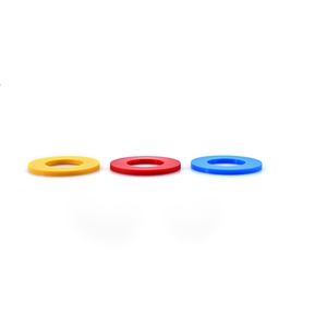 Rondelles plates en <span class=keywords><strong>plastique</strong></span> de haute qualité rouge/jaune/bleu, rondelles plates en nylon colorées, fabriquées en Chine - Product Image 4