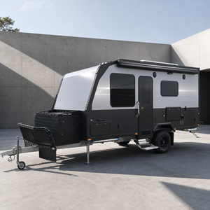 Remorque <span class=keywords><strong>de</strong></span> camping tout-terrain 4x4 robuste et légère, conforme aux normes australiennes, caravane hybride à coque rigide avec suspension indépendante - Product Image 1