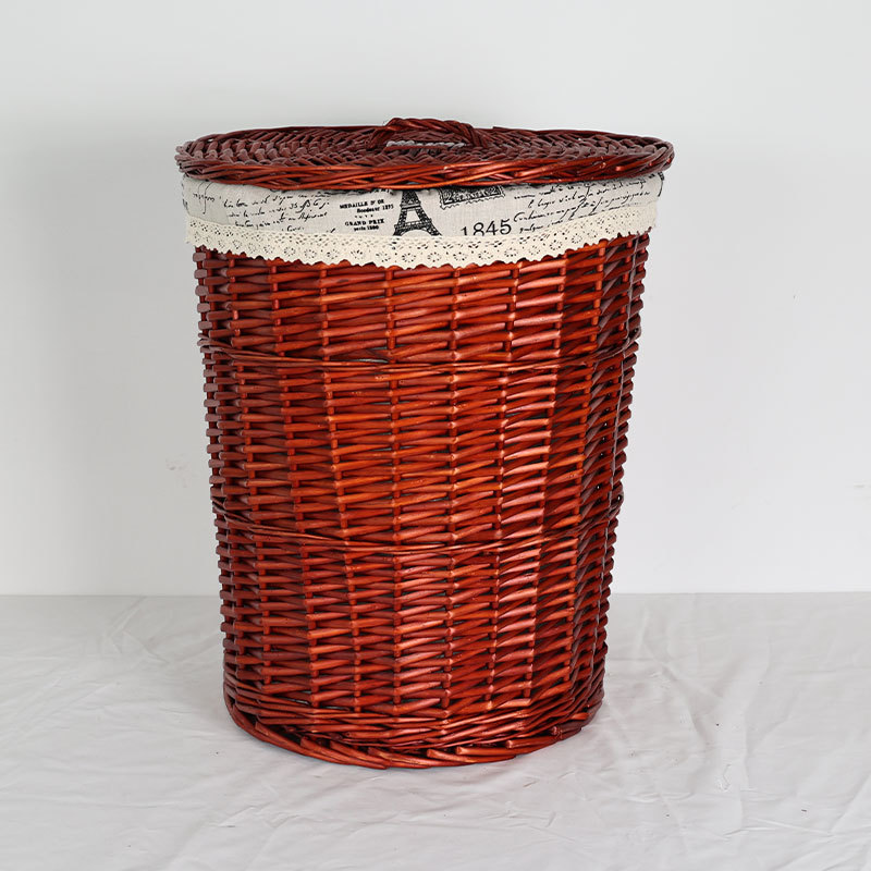 Red brown frame iron tower buri [with lid] - large