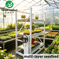 Promotion : Grande étagère de culture verticale modulaire Hangdi en alliage d'aluminium pour serres agricoles commerciales multi-travées