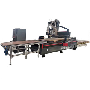 Công cụ tự động thay đổi máy Bộ định tuyến <span class=keywords><strong>CNC</strong></span> lồng gỗ dựa trên bảng với tự động tải và dỡ bảng có sẵn để bán - Product Image 1