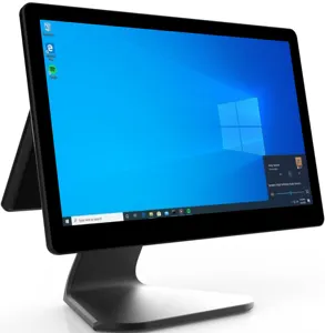 Windows-CPU I3 I5, pantalla dual de 15,6 pulgadas, sistema pos, caja registradora, terminal pos de escritorio android