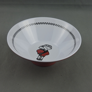 Ensemble de grands bols de nouilles en mélamine écologiques personnalisés <span class=keywords><strong>kit</strong></span> Pho & <span class=keywords><strong>Ramen</strong></span> rouge avec cuillère pour les fêtes et les dîners - Product Image 2