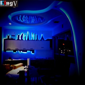 Kikngv Modern Design Custom Nieuw Model Luxe Laminaat Keukenkast Glazen Deur Hoogglans En Matte Deuren Keukenkast - Product Image 4