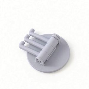 2024 Swivel 4-Hook Strong Plastic Eco-Friendly Vintage <b>Towel</b> Hanger Clothing Bathroom <b>Wall</b>-<b>Mounted</b> Drill Perforation-free - Product Image 3