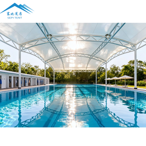 خيمة محكمة رياضية عالية الجودة مخصصة من قماش PVDF للغشاء الممتد للشد لحمام السباحة - Product Image 1