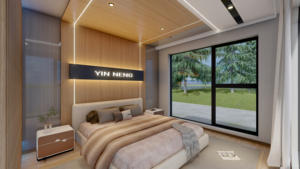 Villa mobile en bord de mer Maison en aluminium antirouille avec terrasse avec vue sur l'océan Tous temps <span class=keywords><strong>Jardin</strong></span> Bureau Pod Insonorisé Préfabriqué Espace de travail - Product Image 4