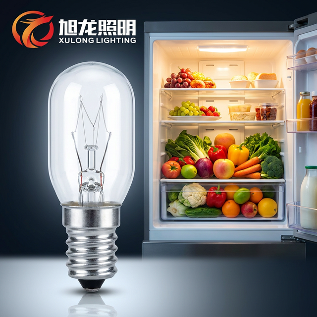T20 Clear E14 B15D Base 15W/25W Dimmable Clear Glass Tube Refrigerator & Microwave Oven Incandescent Bulb