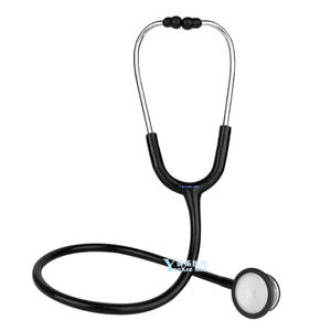 Stéthoscope médical professionnel double tête Yankee Med noir pour adulte, auscultation médicale, certifié CE, fonctionnement manuel - Product Image 1