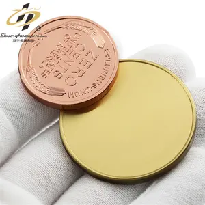 Produttore personalizzato moneta incisione Laser oro vuoto medaglie moneta stampaggio muore 3D lega di zinco metallo rame moneta