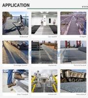 Grille de tranchée en acier galvanisé robuste pour le stationnement routier, les zones industrielles et le drainage des eaux pluviales